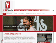 Tablet Screenshot of jmgtennis.com